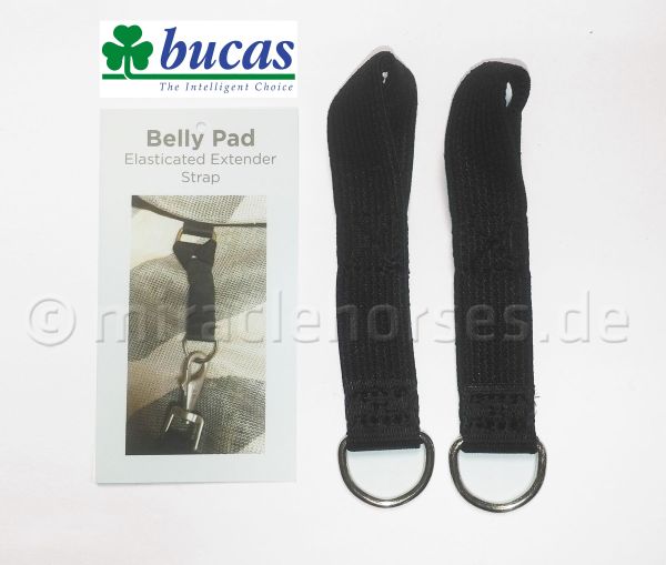 Bucas Belly Pad Elastic Extender Straps (Paar) Verlängerung für Bauchlatz, Navyblau